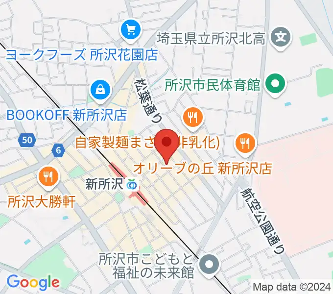 スタジオネイブの地図