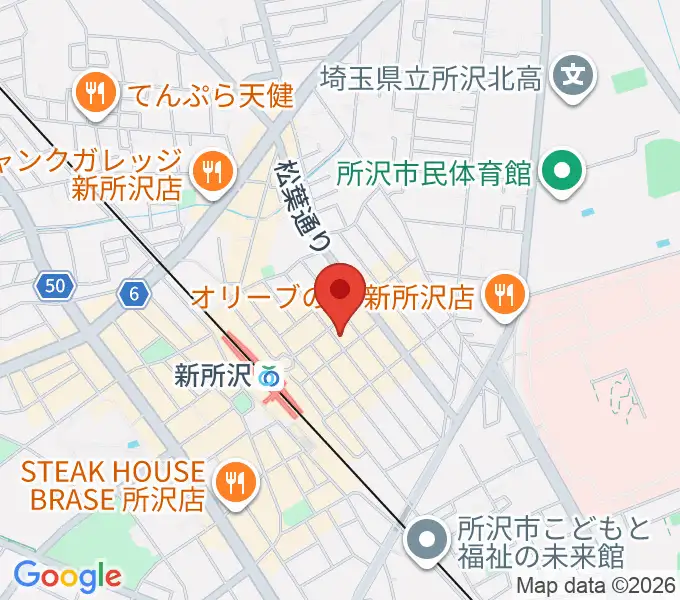 スタジオネイブの地図