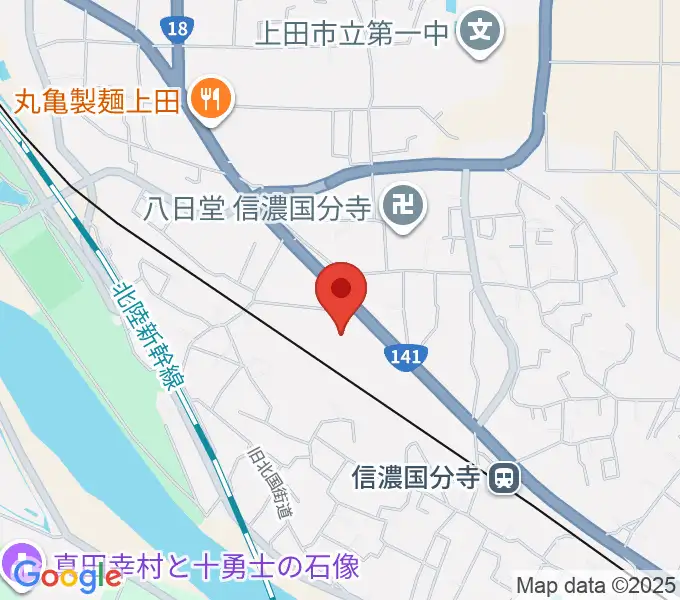 上田市立信濃国分寺資料館の地図