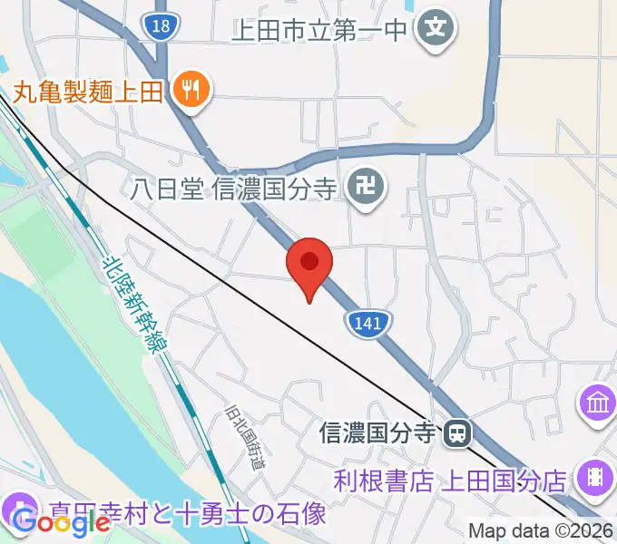 上田市立信濃国分寺資料館の地図