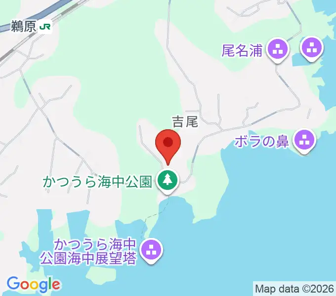 千葉県立中央博物館分館海の博物館の地図