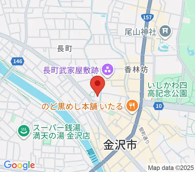 金沢市老舗記念館の地図