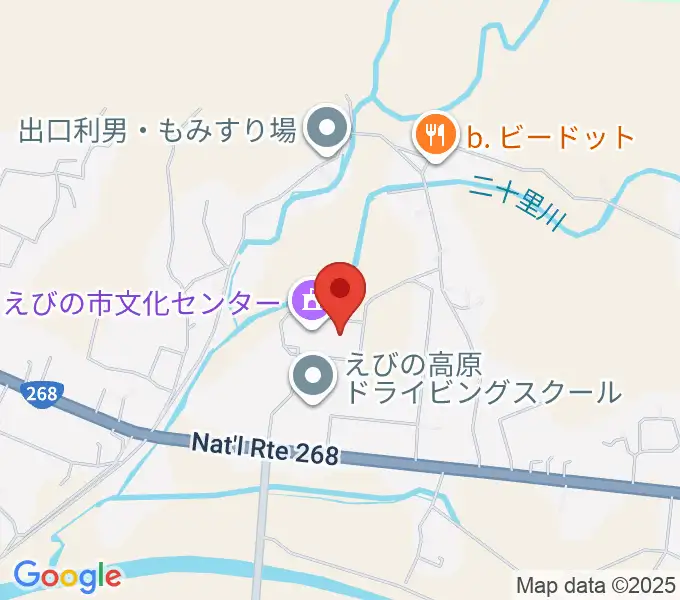 えびの市歴史民俗資料館の地図