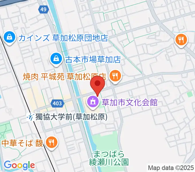 マルシンスポーツセンターSOKAの地図