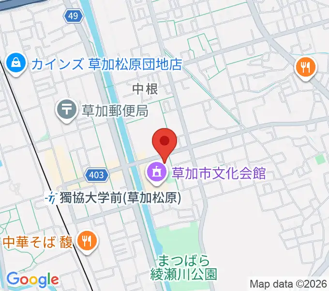 マルシンスポーツセンターSOKAの地図