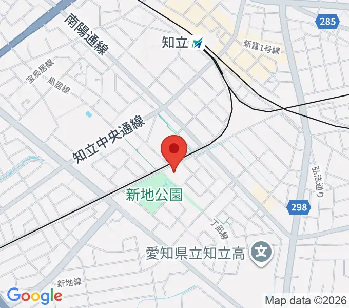 知立市歴史民俗資料館の地図