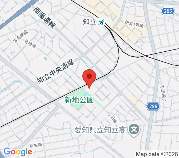 知立市歴史民俗資料館の地図