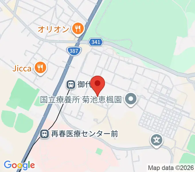 菊池恵楓園歴史資料館の地図