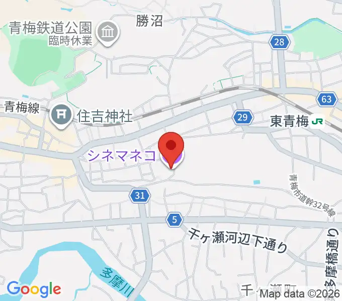 シネマネコの地図
