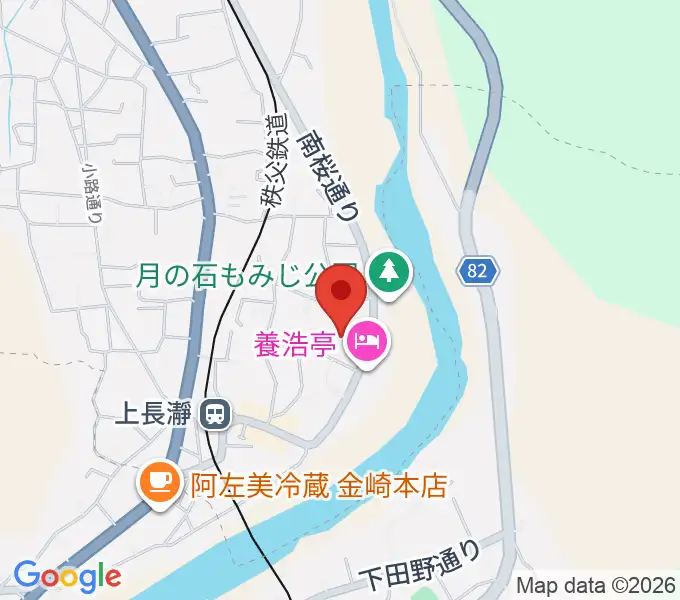 埼玉県立自然の博物館の地図
