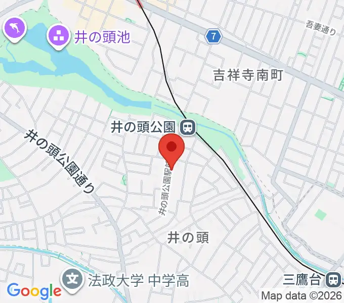 岩村ピアノ教室の地図