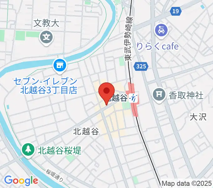 サウンドスタジオ・グレゴリの地図