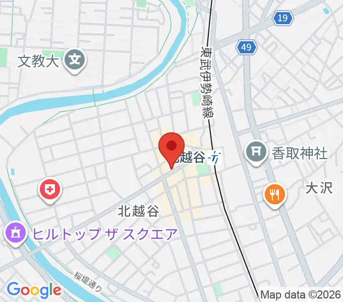 サウンドスタジオ・グレゴリの地図