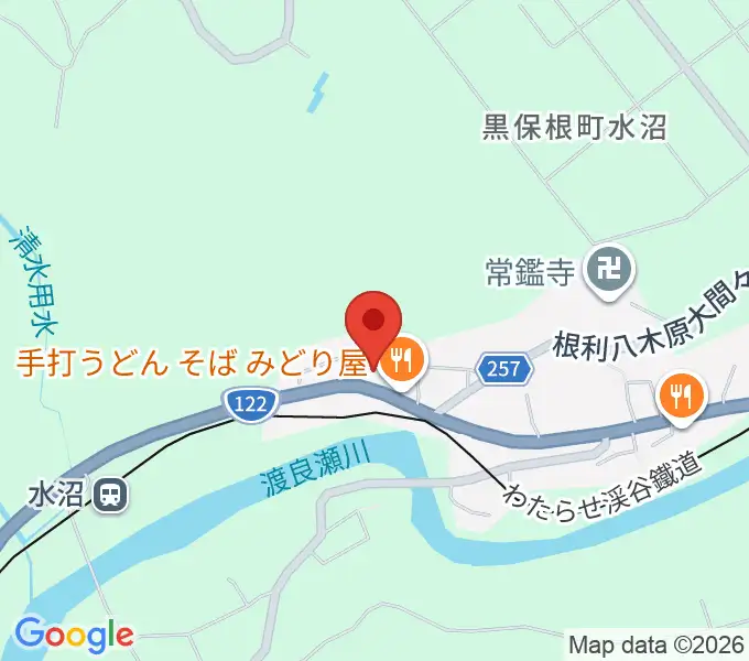 黒保根歴史民俗資料館の地図