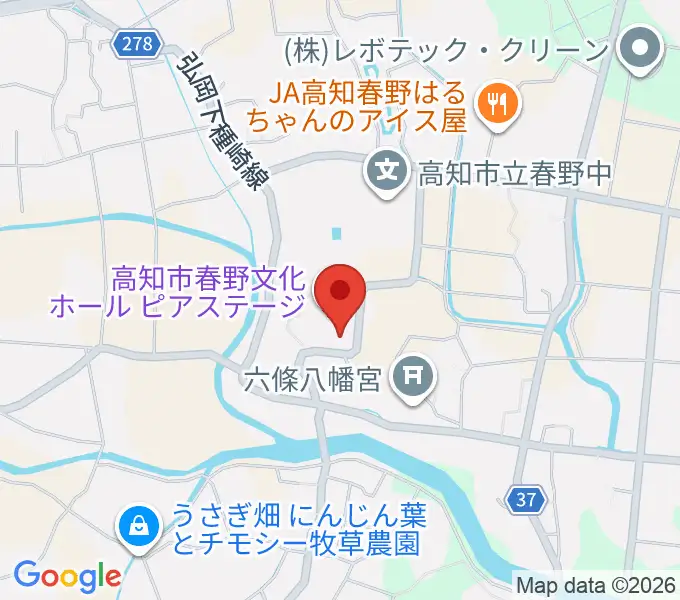 高知市春野郷土資料館の地図