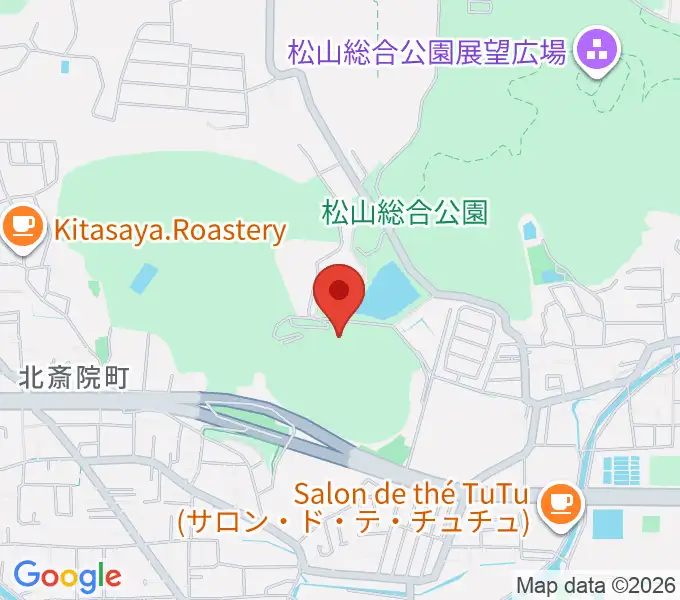 松山市考古館の地図