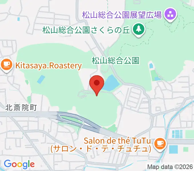 松山市考古館の地図