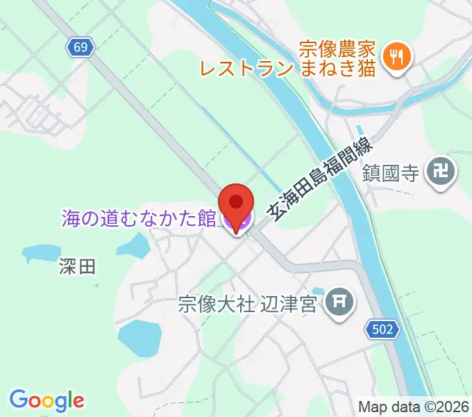海の道むなかた館の地図