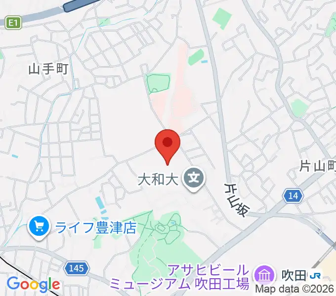 大和アリーナの地図
