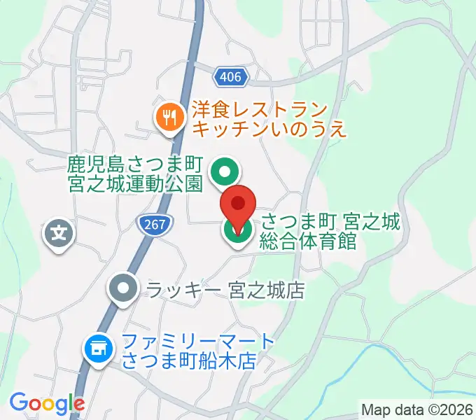 アクシーズアリーナ宮之城の地図