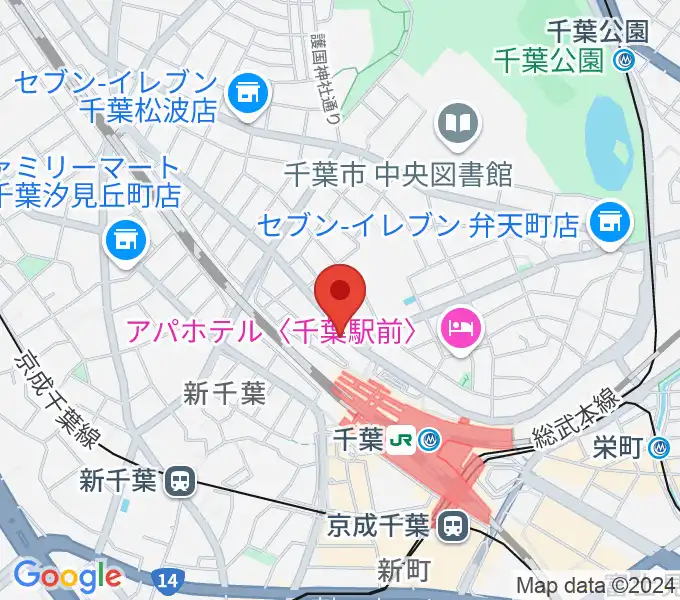 サウンドスタジオラパンの地図