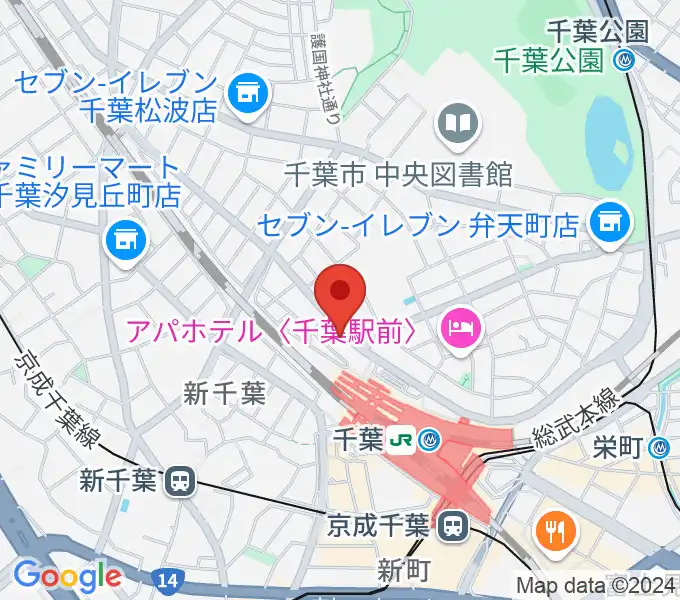 サウンドスタジオラパンの地図