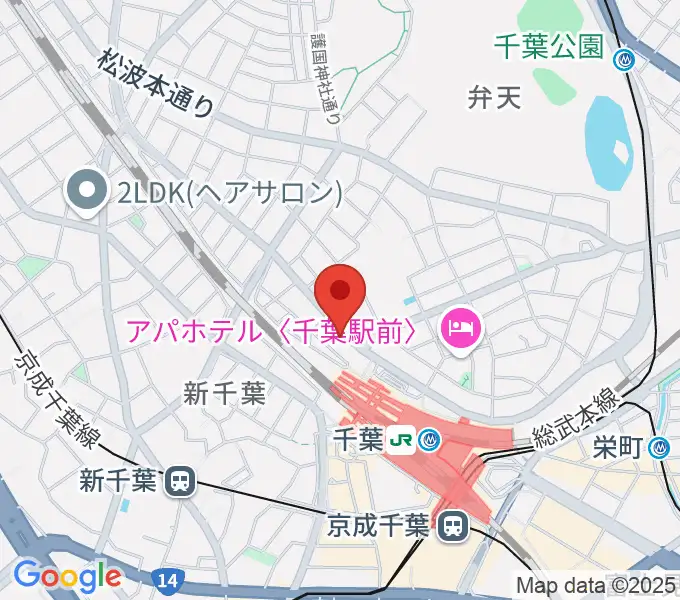 サウンドスタジオラパンの地図