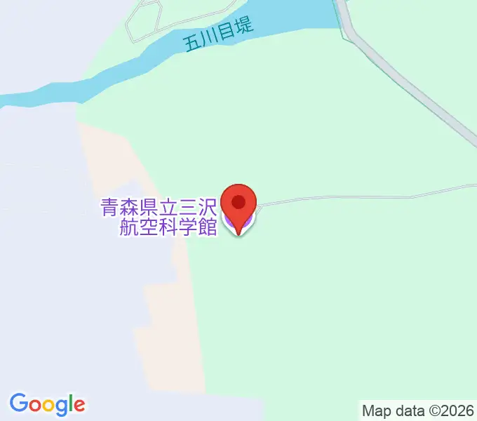 青森県立三沢航空科学館の地図
