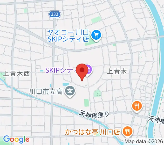 川口市立科学館の地図