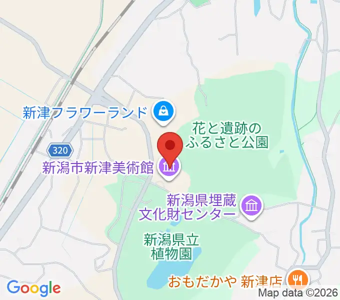 史跡古津八幡山弥生の丘展示館の地図