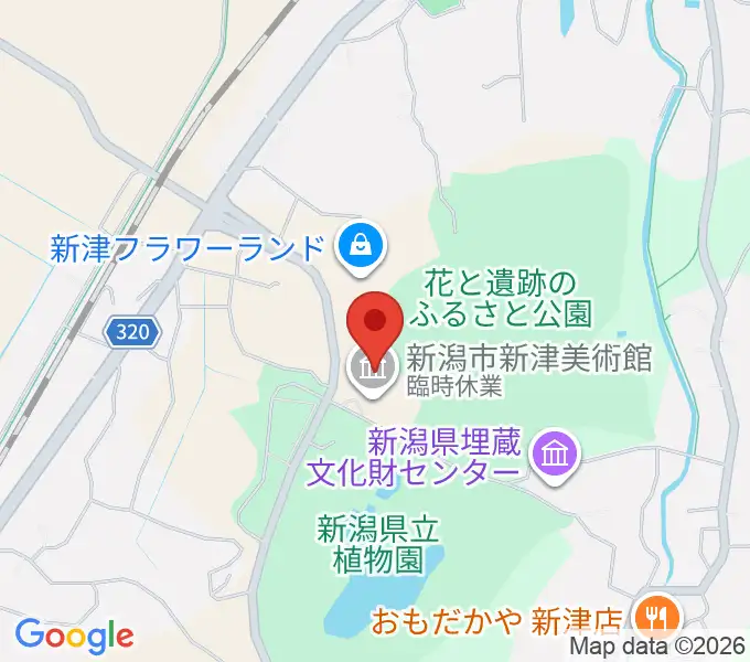 史跡古津八幡山弥生の丘展示館の地図