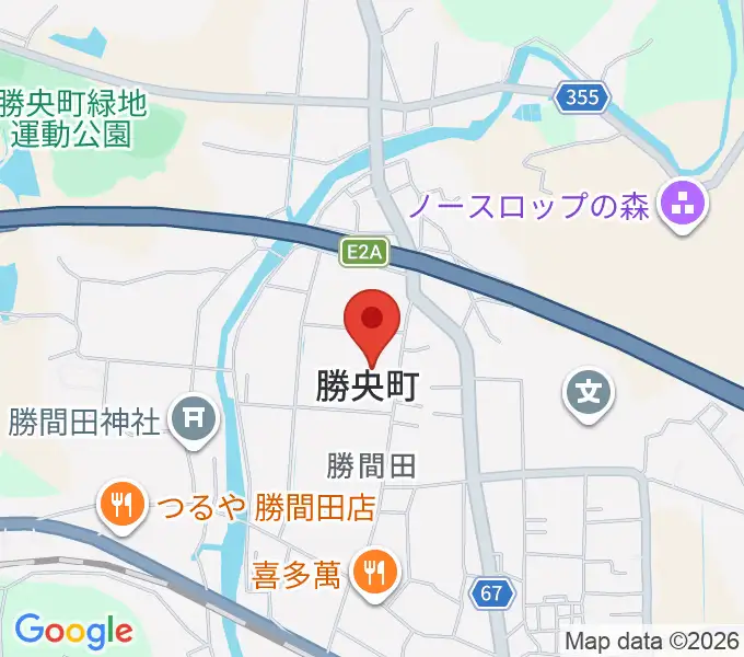勝央美術文学館の地図