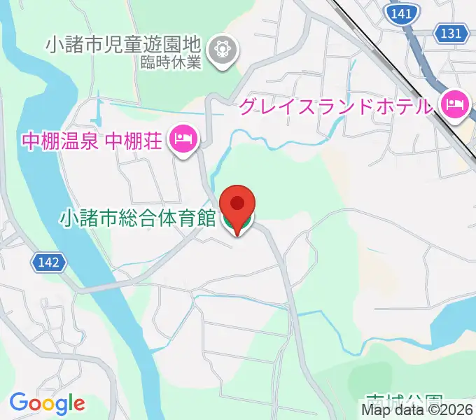こうりょうアリーナ小諸の地図
