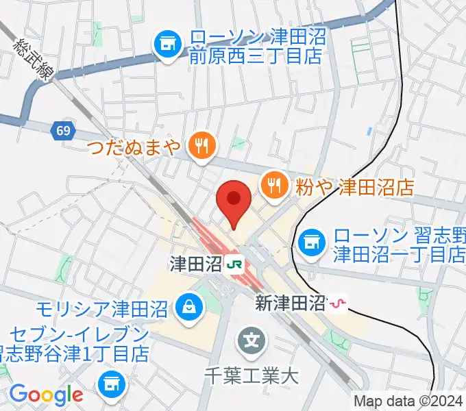 RBC's船橋スタジオの地図