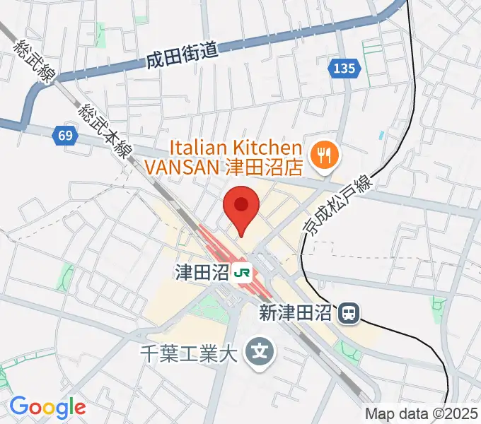 RBC's船橋スタジオの地図