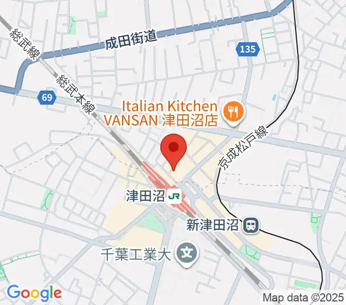 RBC's船橋スタジオの地図