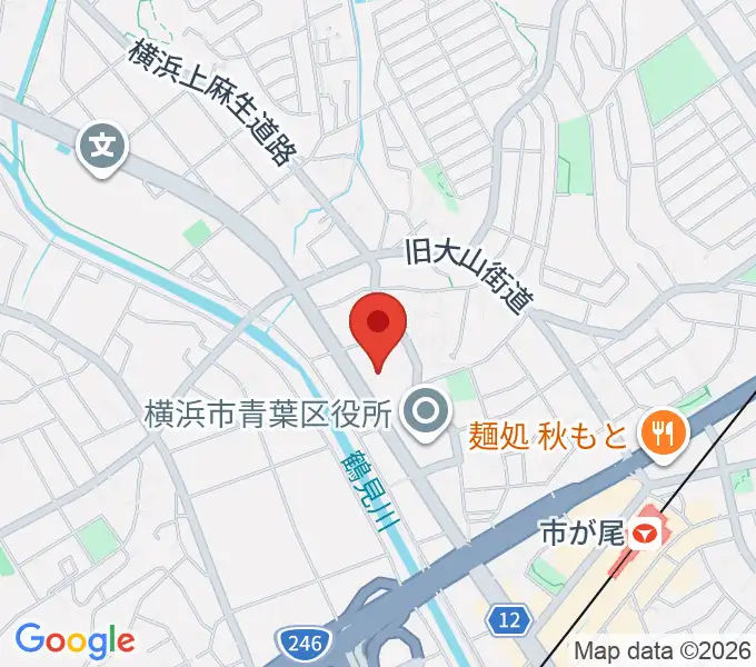 横浜市青葉スポーツセンターの地図