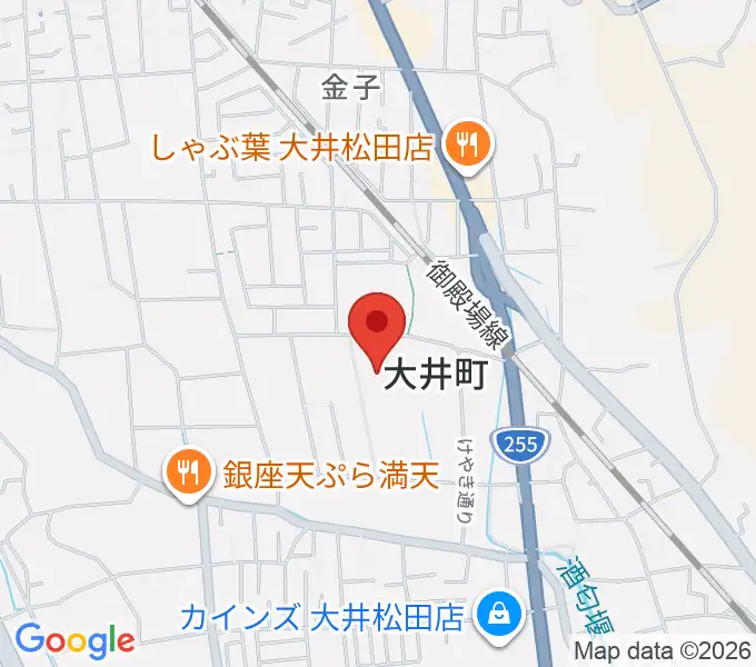 大井町総合体育館の地図