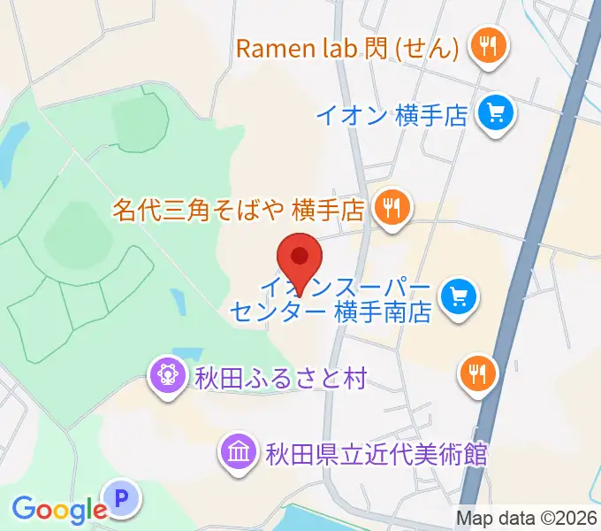 IRISOアリーナ横手の地図