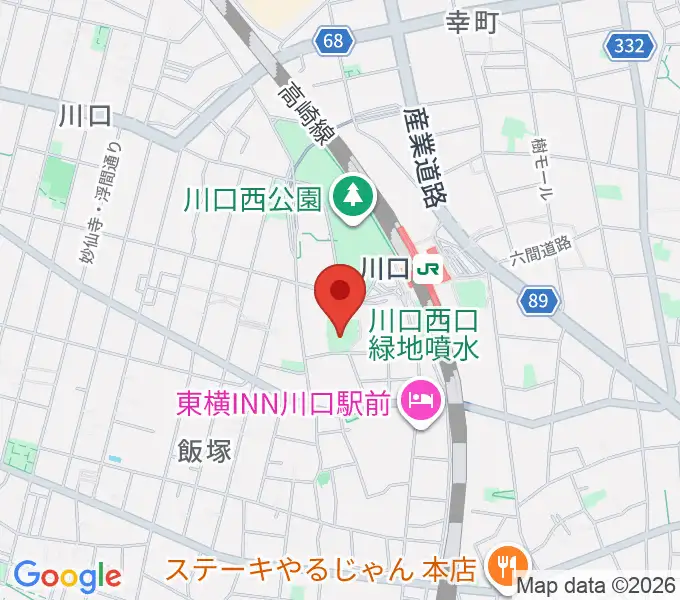 川口市立美術館の地図
