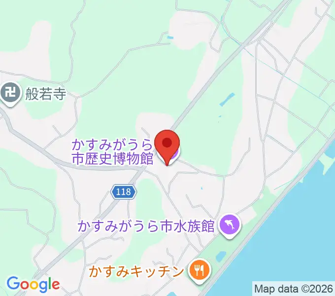 かすみがうら市歴史博物館の地図