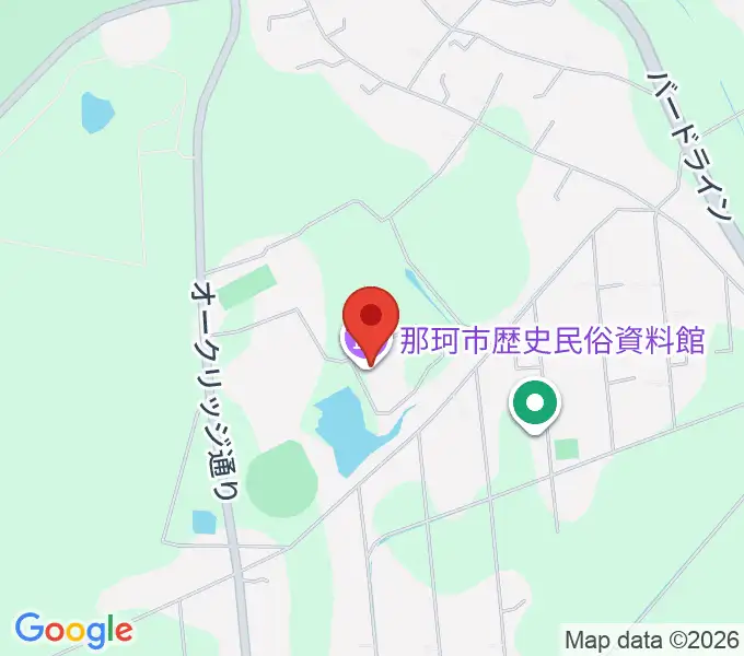那珂市歴史民俗資料館の地図