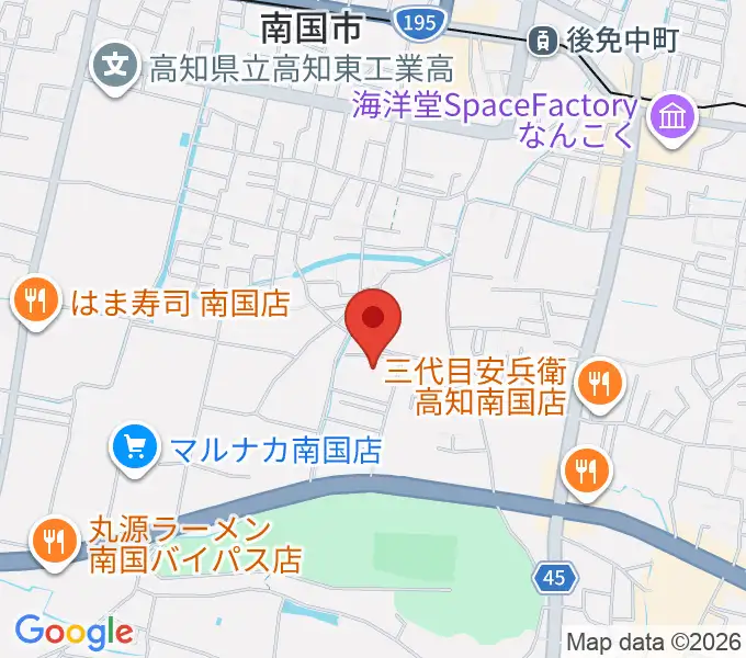南国市地域交流センターMIAREの地図