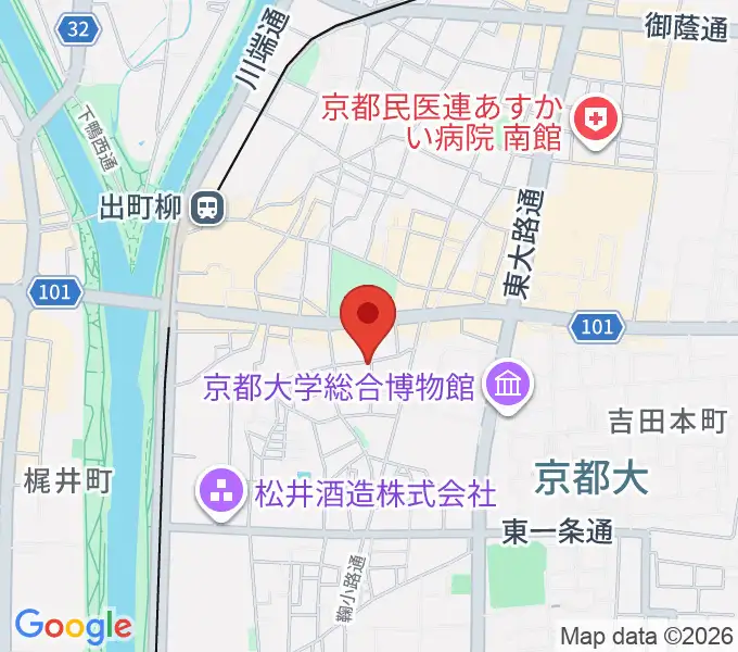 なないろのふうせん音楽教室の地図