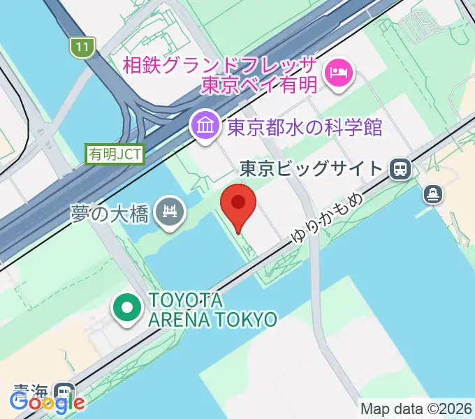 水の広場公園カスケード広場の地図