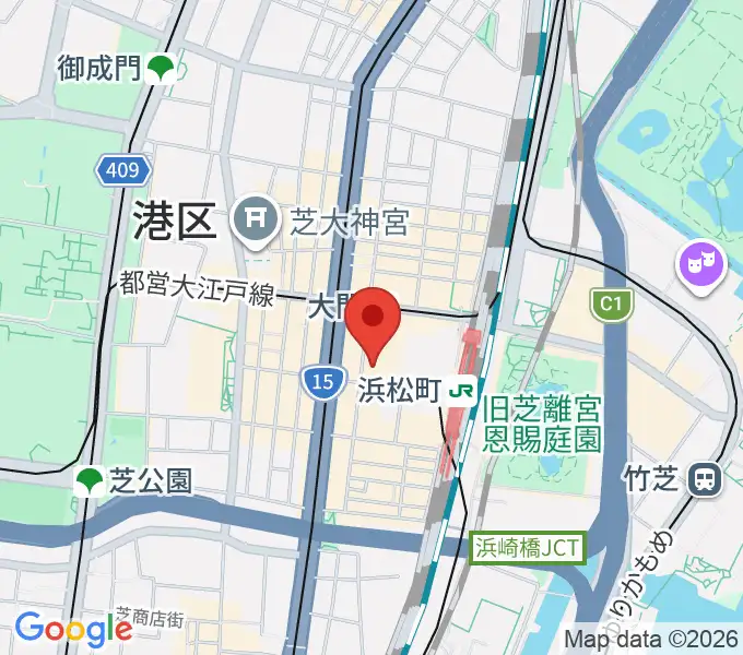 港区立みなと芸術センター m~mの地図