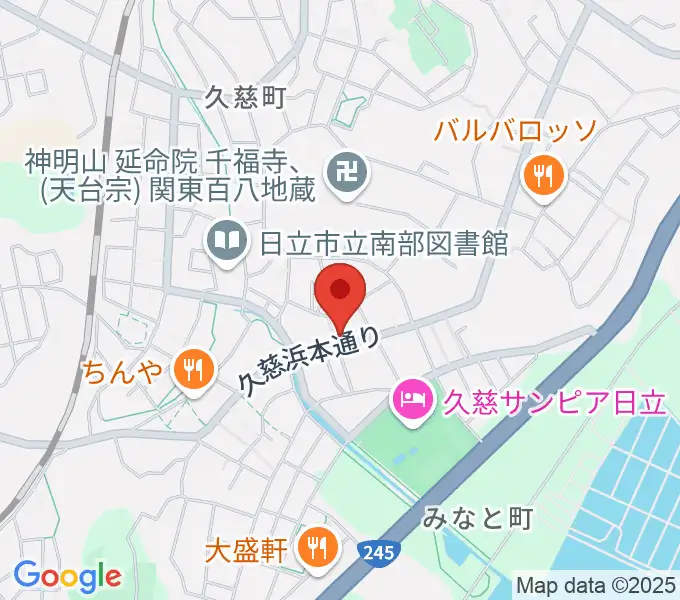 スタジオチャプターハウスの地図