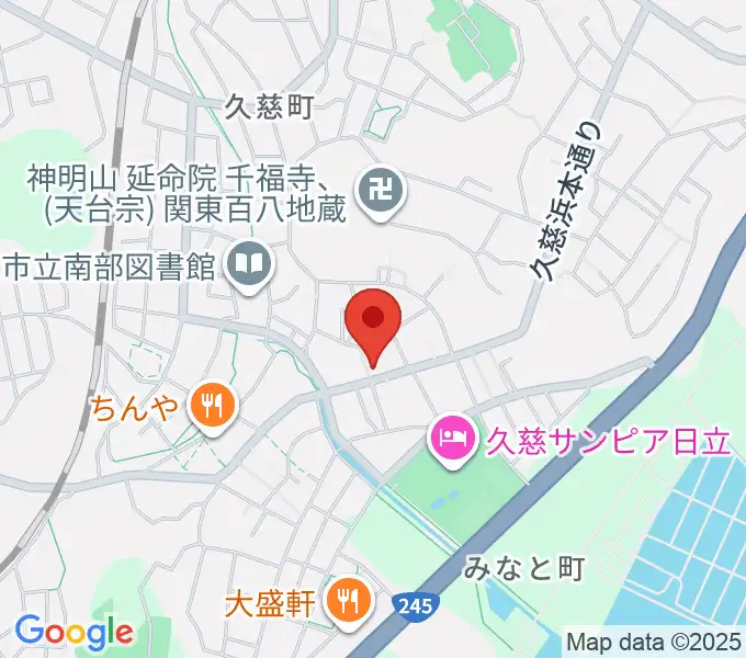 スタジオチャプターハウスの地図