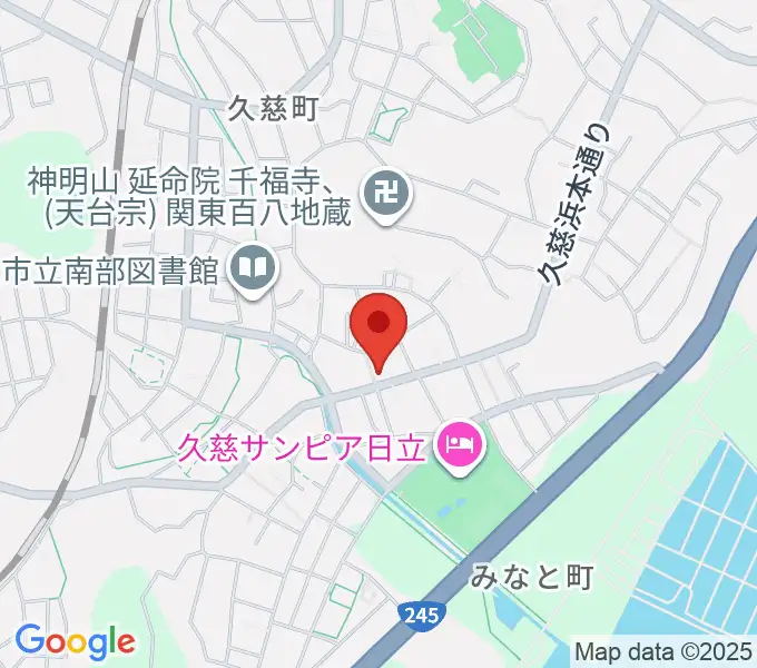 スタジオチャプターハウスの地図