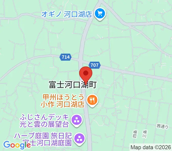 河口湖キャメロットの地図